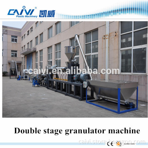 PE PP Film Woven Bag Double Stage Pelletizing Extrusion Production Line